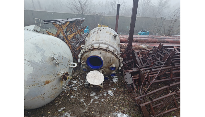 Реактор эмалированный СЭрн 1.6 м³. "Синяя эмаль"